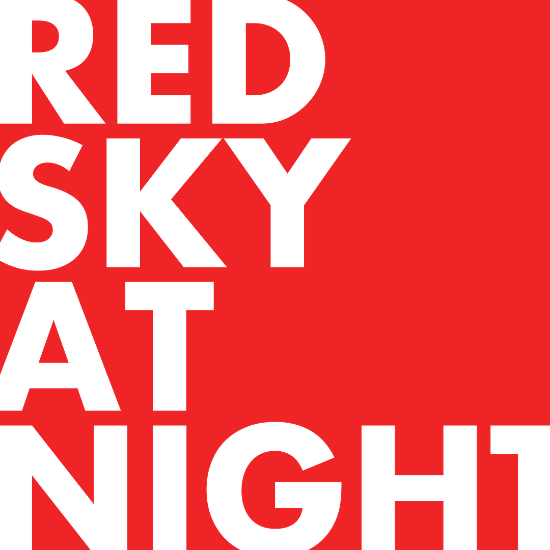 The Red Sky at Night logo in red